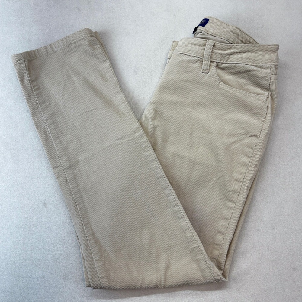 Pendleton Corduroy Pants Womens 8 Tan Straight Leg Mid Rise Stretch Classic
